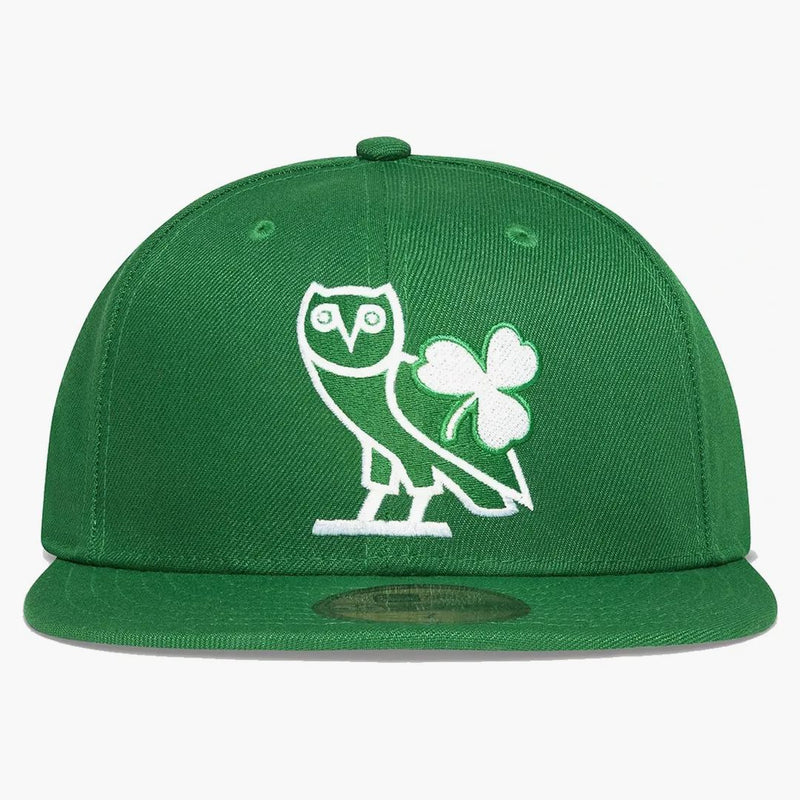 OVO X NBA Celtics New Era 59Fifty Fited tiene verde