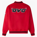 Ovo x nba chicago býci satén varová bunda červená