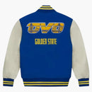 Ovo X NBA Golden State Warriors Versity Jacket Blue