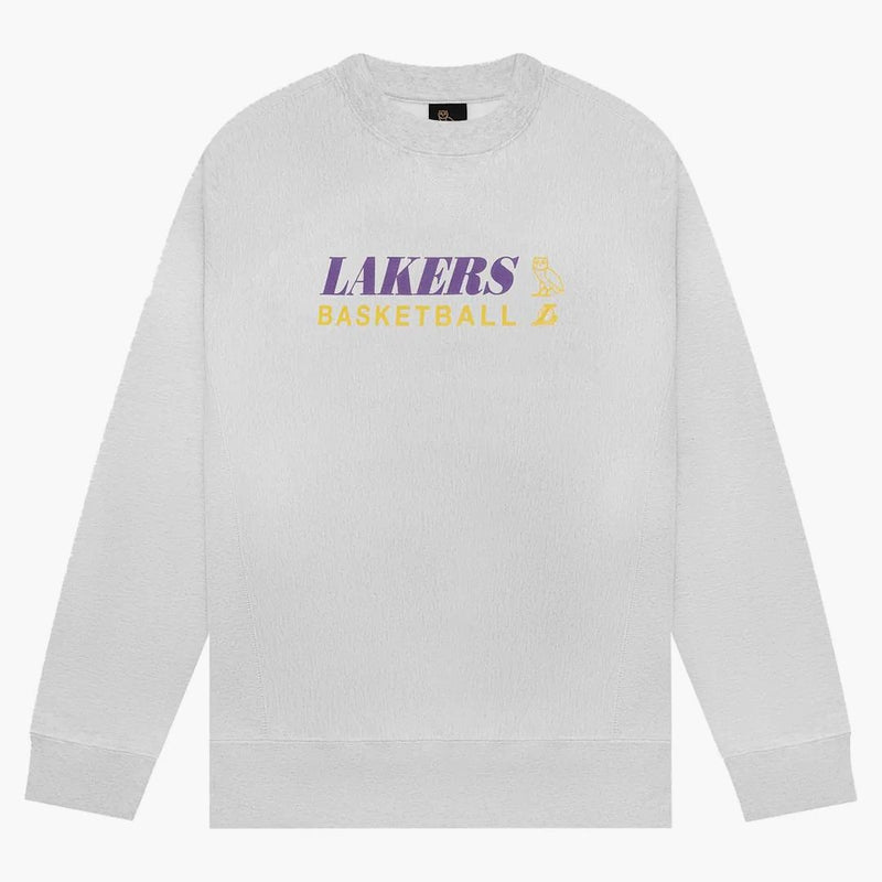 Ovo X NBA Lakers Crewneck Gray