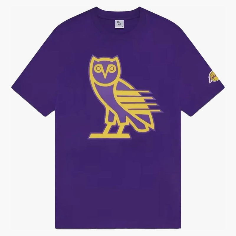 Ovo X NBA LAKERS OG OWL TEE Purple