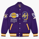 Ovo x nba Lakers varsity bunda fialová
