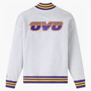 Ovo X NBA Los Angeles Lakers Quarter Zip Mock Neck Sweatshirt Ash Heather Gray