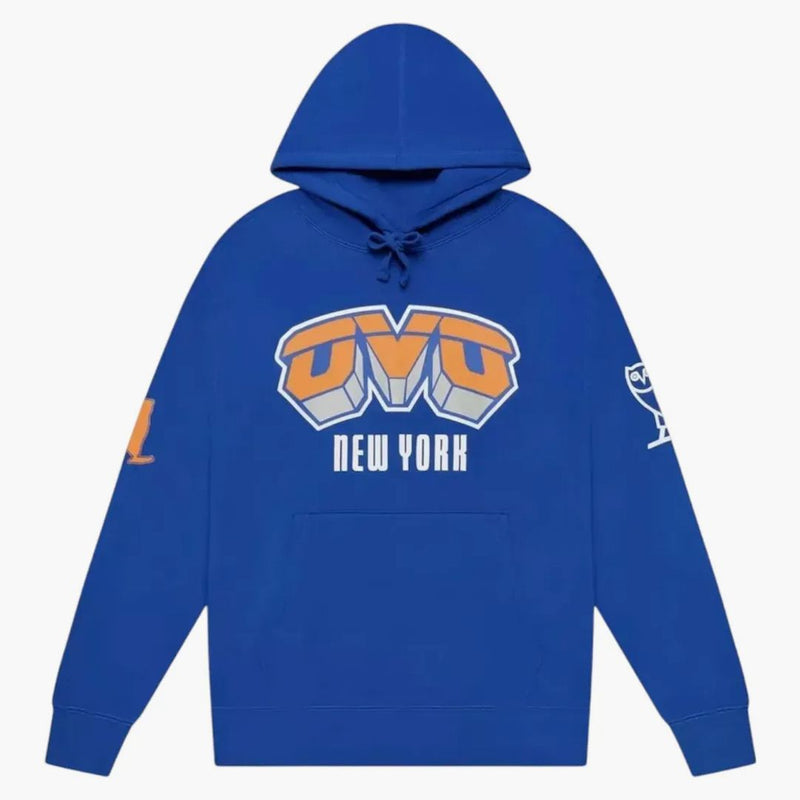 Ovo X NBA New York Knicks Hoodie Blue
