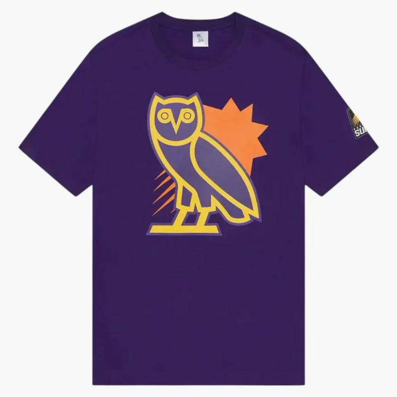 Ovo X NBA Phoenix Sun OG OWL T-shirt Purple