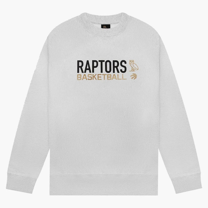 Ovo X NBA Raptors Crewneck Heather Gray
