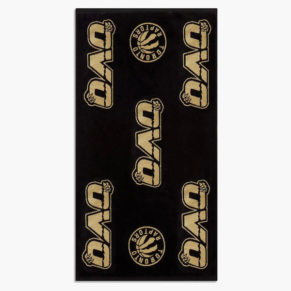 Ovo X NBA Raptors Asciugamano laterale nero