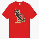 Ovo X Nba Toronto Raptors Og Owl T-shirt Red
