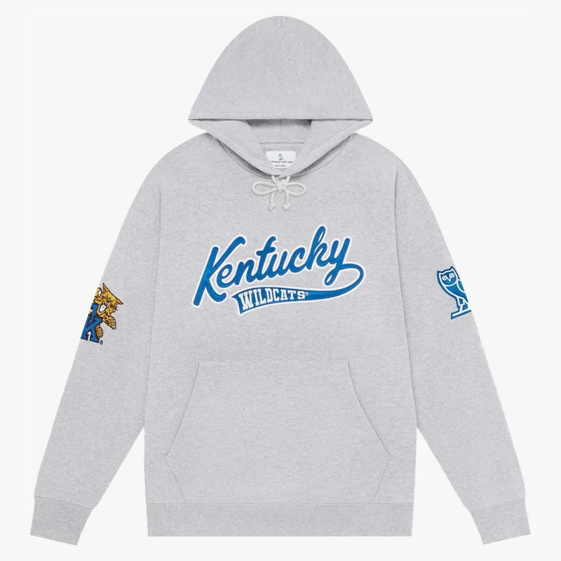 Ovo X NCAA Kentucky Wildcats Hoodie Ash Heather Gray