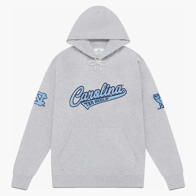 Ovo X NCAA Unc Tar Heels Hoodie Ash Heather Gray