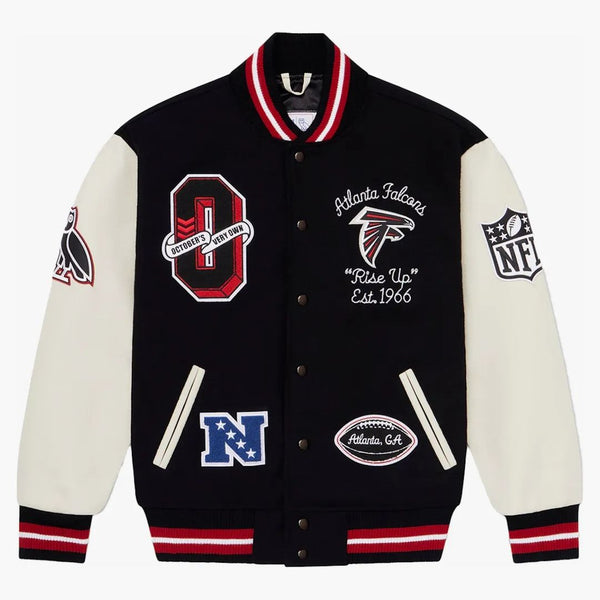 Ovo x nfl Atlanta Falcons Varsity bunda černá