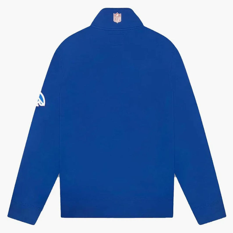 Ovo x nfl Buffalo Bills 1/4 Zip Mock Neck Blue