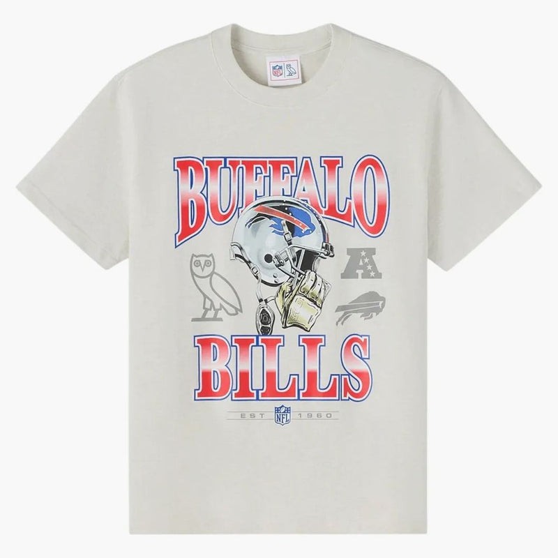 Ovo x nfl Buffalo Bills Graphic Team T-Shirt Ash Heather Grey
