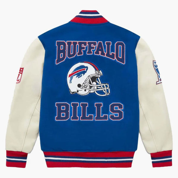 Ovo x nfl Buffalo Bills Varsity Jacket Blue