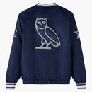 OVO X NFL Dallas Cowboys Starter Trainer Pullover bunda námořnictva