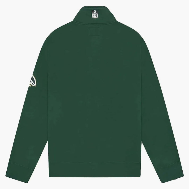 Ovo x NFL Green Bay Packers 1/4 Zip Mock Neck Green