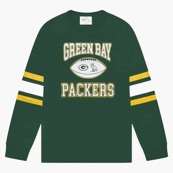 Ovo X NFL Green Bay Packers T-shirt Longsleeve Green