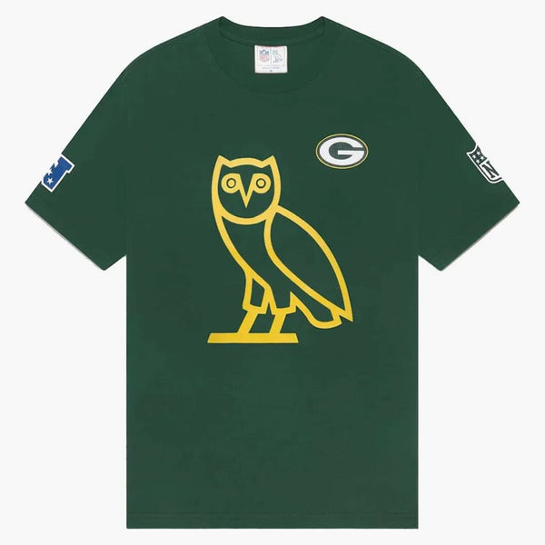 Ovo X NFL Green Bay Packers Ow Owl T-shirt Green