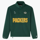 Ovo X NFL Green Bay Packers Polartec Mock Neck Quarter-Zip Fleece Green