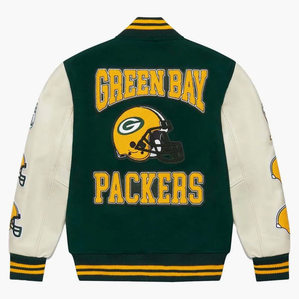 Ovo x NFL Green Bay Packers Giacca varsity verde