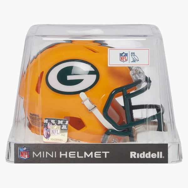 Ovo X NFL Green Bay Packers Riddell Mini Celmetto giallo