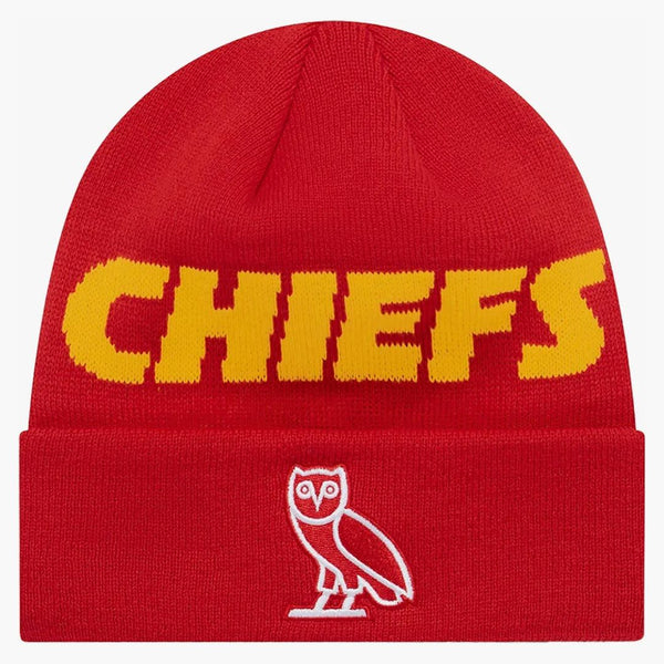 Ovo X NFL Kansas City Chiefs New Era Beanie Red