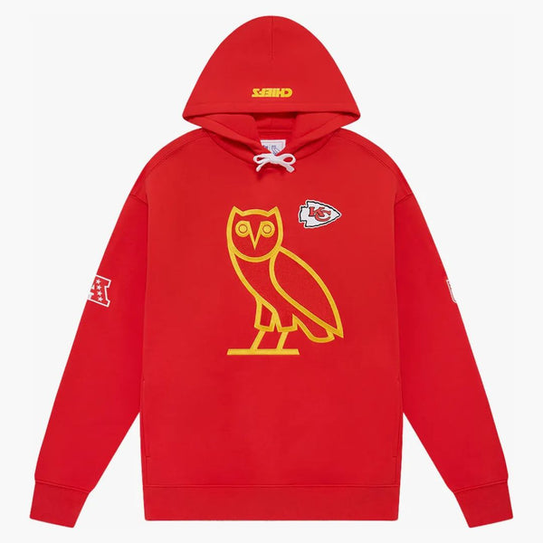 OVO X NFL Kansas City Chiefs Og con cappuccio rosso