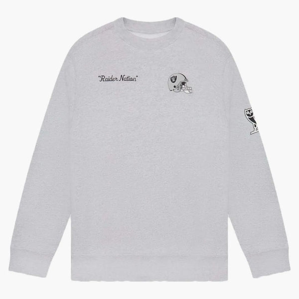 Ovo X NFL Las Vegas Raiders Crewneck Heather Grey