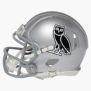 OVO X NFL Las Vegas Raiders Riddell Mini Casco Plata