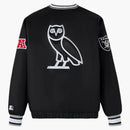 Ovo X NFL Las Vegas Raiders Starter Trainer Pullover Jacket Black