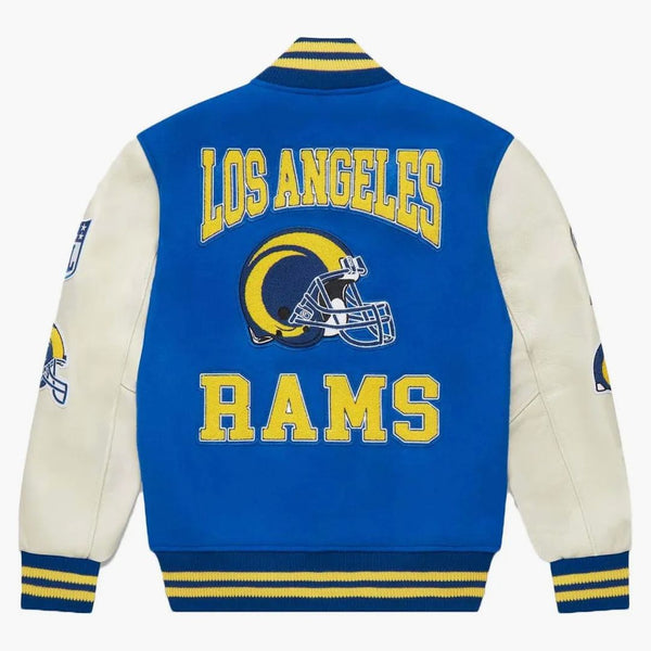 Ovo X NFL Los Angeles Rams varsity giacca blu