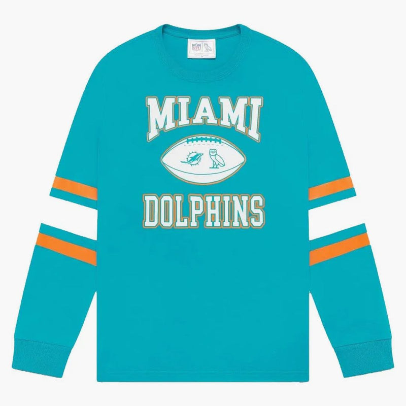 Ovo x Nfl Miami Dolphins T-shirt longsleeve