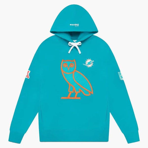Ovo x nfl Miami Dolphins Og Owl Hoodie Teal