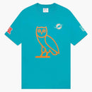 Ovo X Nfl Miami Dolphins Og Owl T-shirt Teal