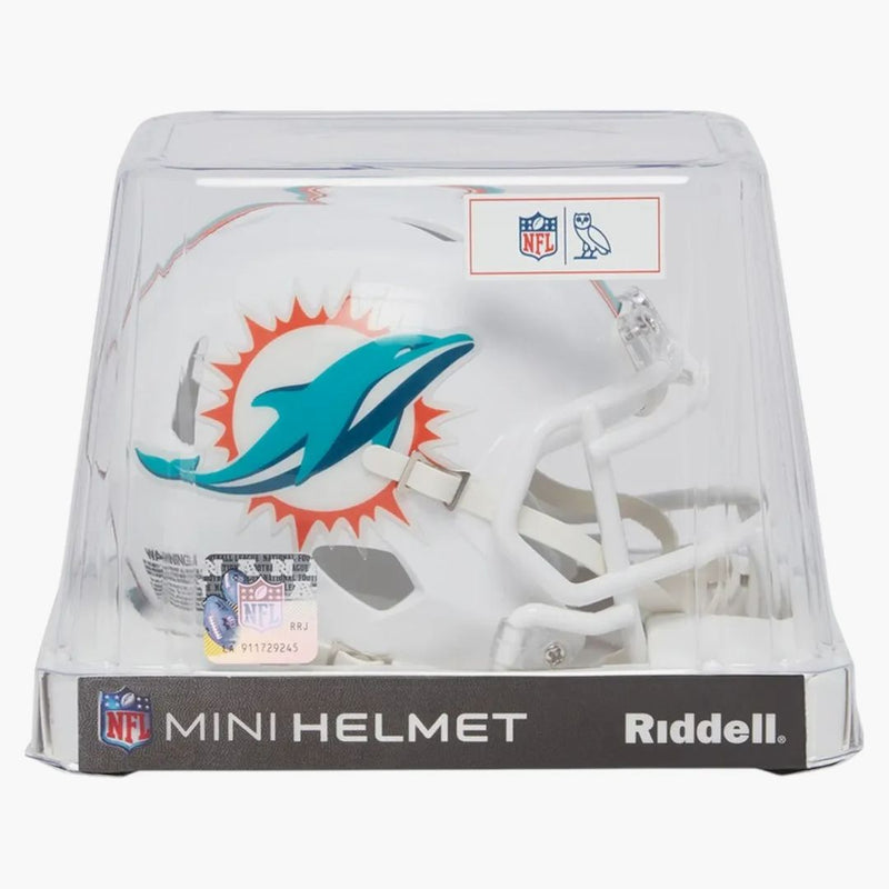 Ovo x nfl Miami Dolphins Riddell Mini Helma White
