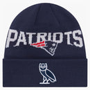 OVO X NFL New England Patriots New Era Beanie Blue