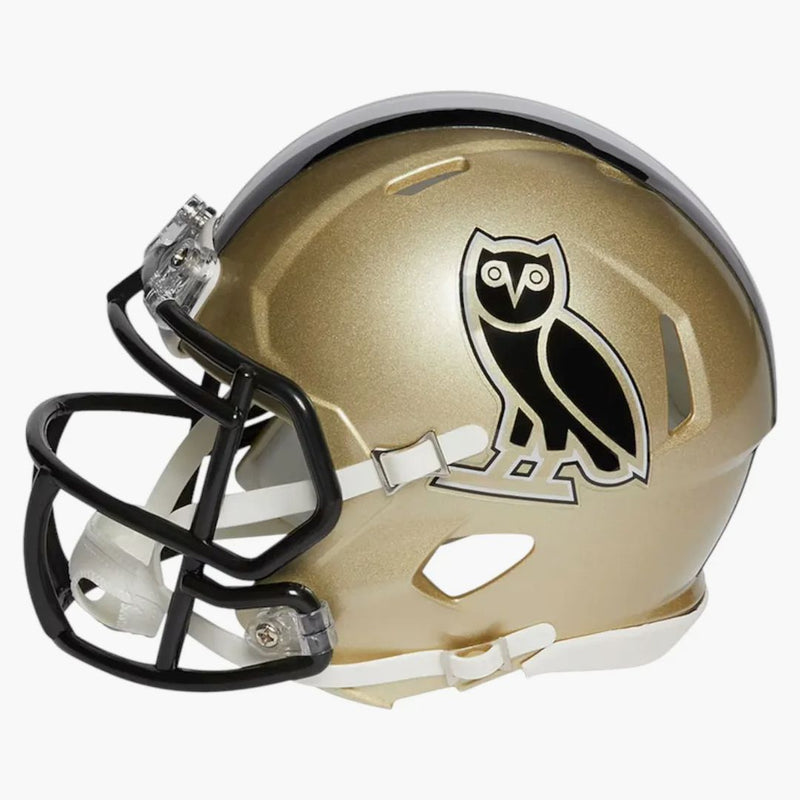 OVO X NFL New Orleans Saints Riddell Mini Helmet Gold