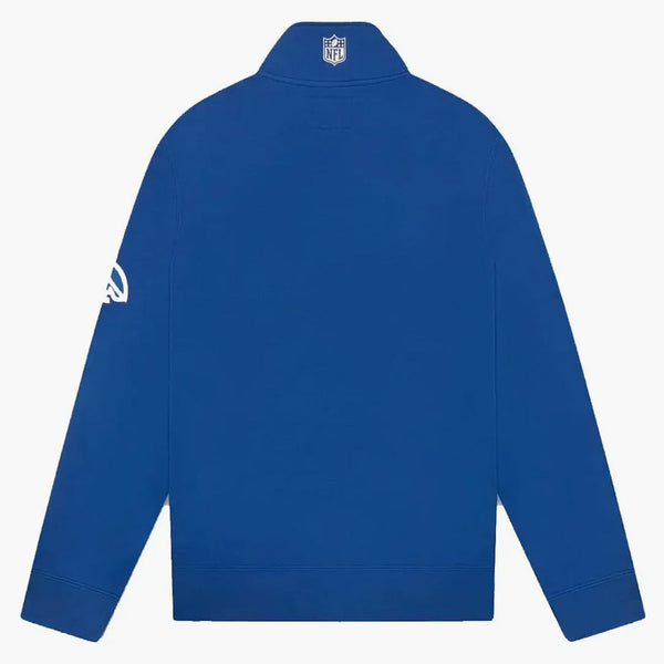 Ovo x nfl New York Giants 1/4 Zip Mock Neck Blue