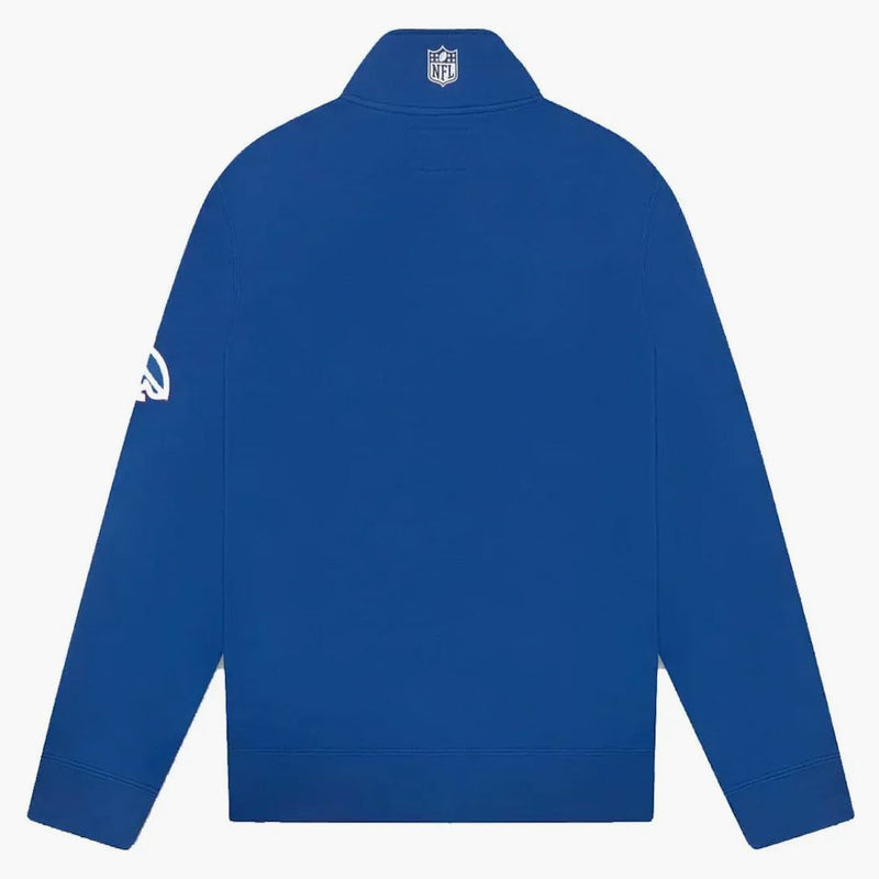 Ovo x nfl New York Giants 1/4 Zip Mock Neck Blue