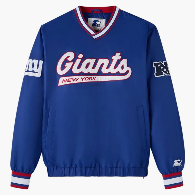 Ovo x nfl New York Giants Starter Trainer Pullover bunda Blue