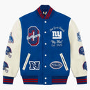 Ovo X NFL New York Giants Varsity Jacket Blue