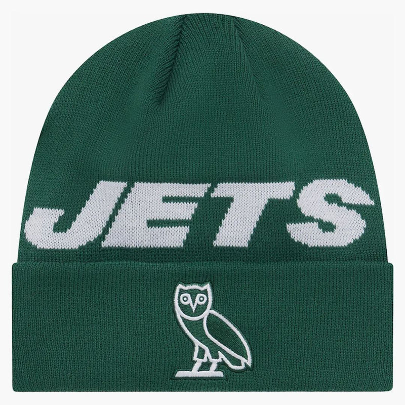 Ovo x nfl New York Jets New Era Beanie Green