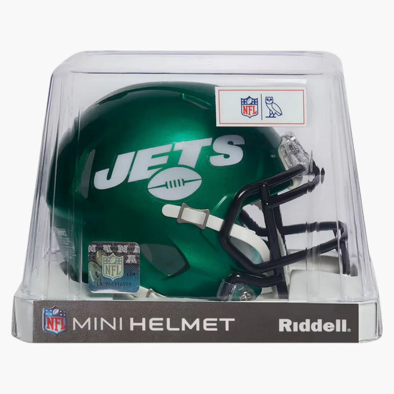 OVO X NFL New York Jets Riddell Mini Helma Green