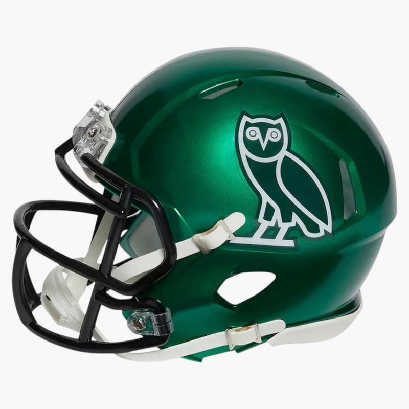 OVO X NFL New York Jets Riddell Mini Helma Green