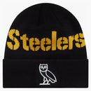 Ovo x nfl Pittsburgh Steelers New Era Beanie Black