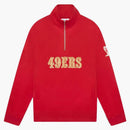 Ovo X Nfl San Francisco 49ers 1/4 Zip Mock Neck Red