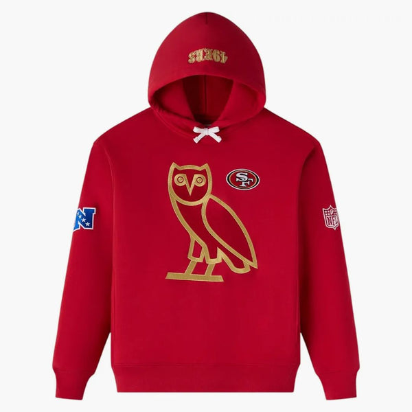 Ovo x nfl San Francisco 49ers icon Team Hoodie Red