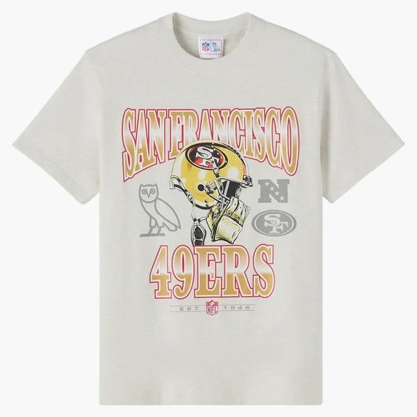 Ovo x NFL San Francisco 49ers Graphic Team T-Shirt Ash Heather Grey