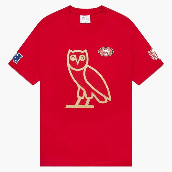Ovo x nfl San Francisco 49ers Og Owl tričko červené