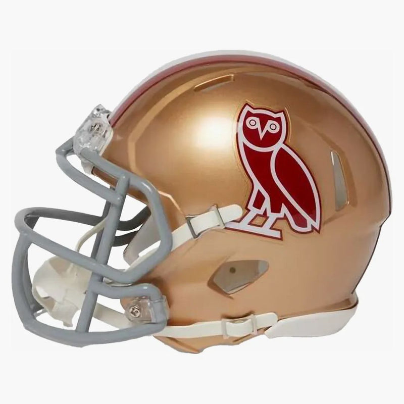 Ovo x nfl San Francisco 49ers Riddell Mini Helma Grey